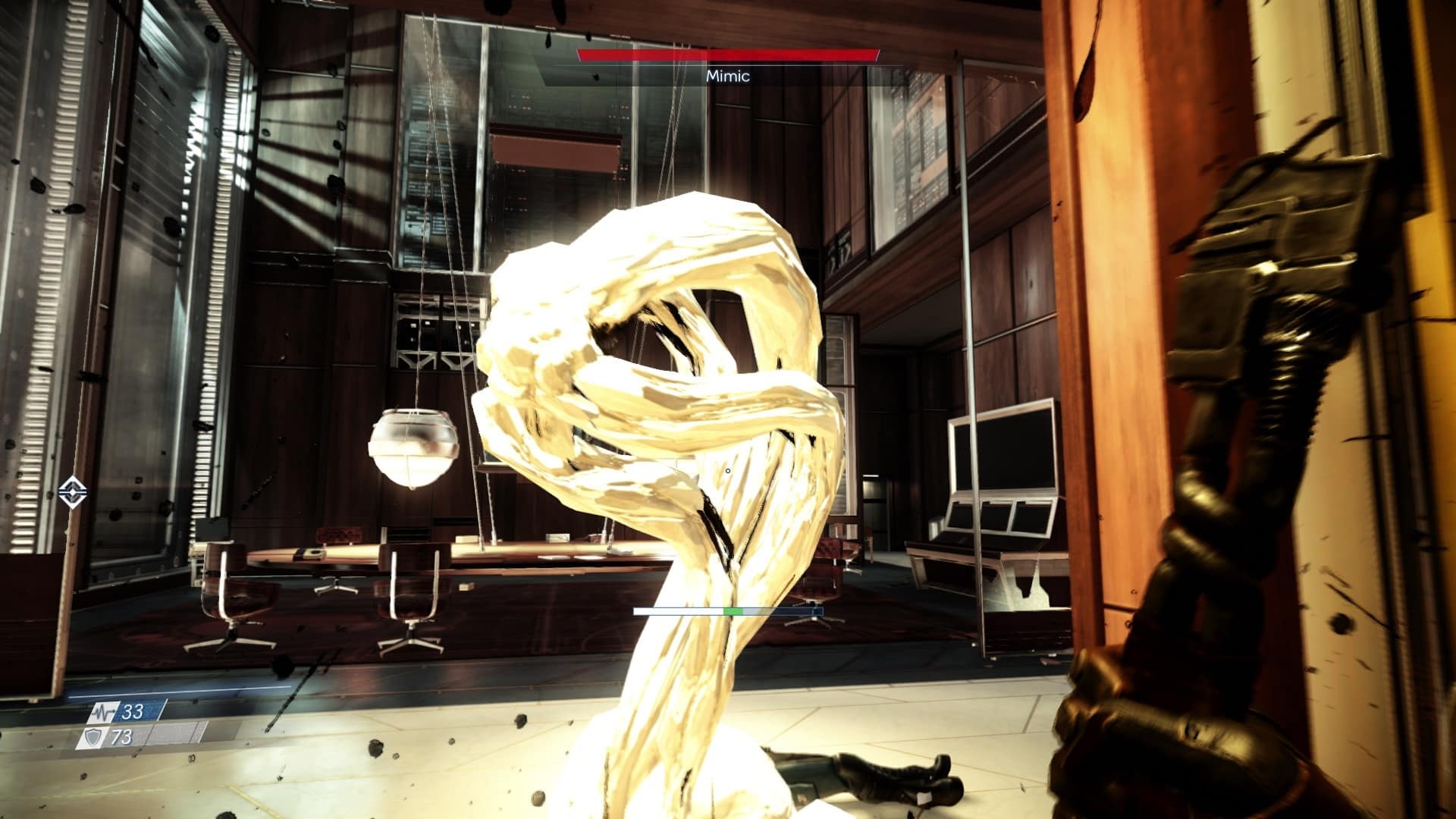 (Alien shooter for experimentation fans: In Prey we can place turrets, lay traps and have to think around corners).