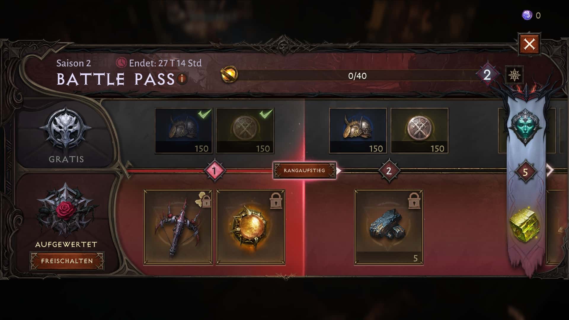 (Avec la saison 2, le Battle Pass a été réinitialisé et de nouvelles récompenses ont été ajoutées)