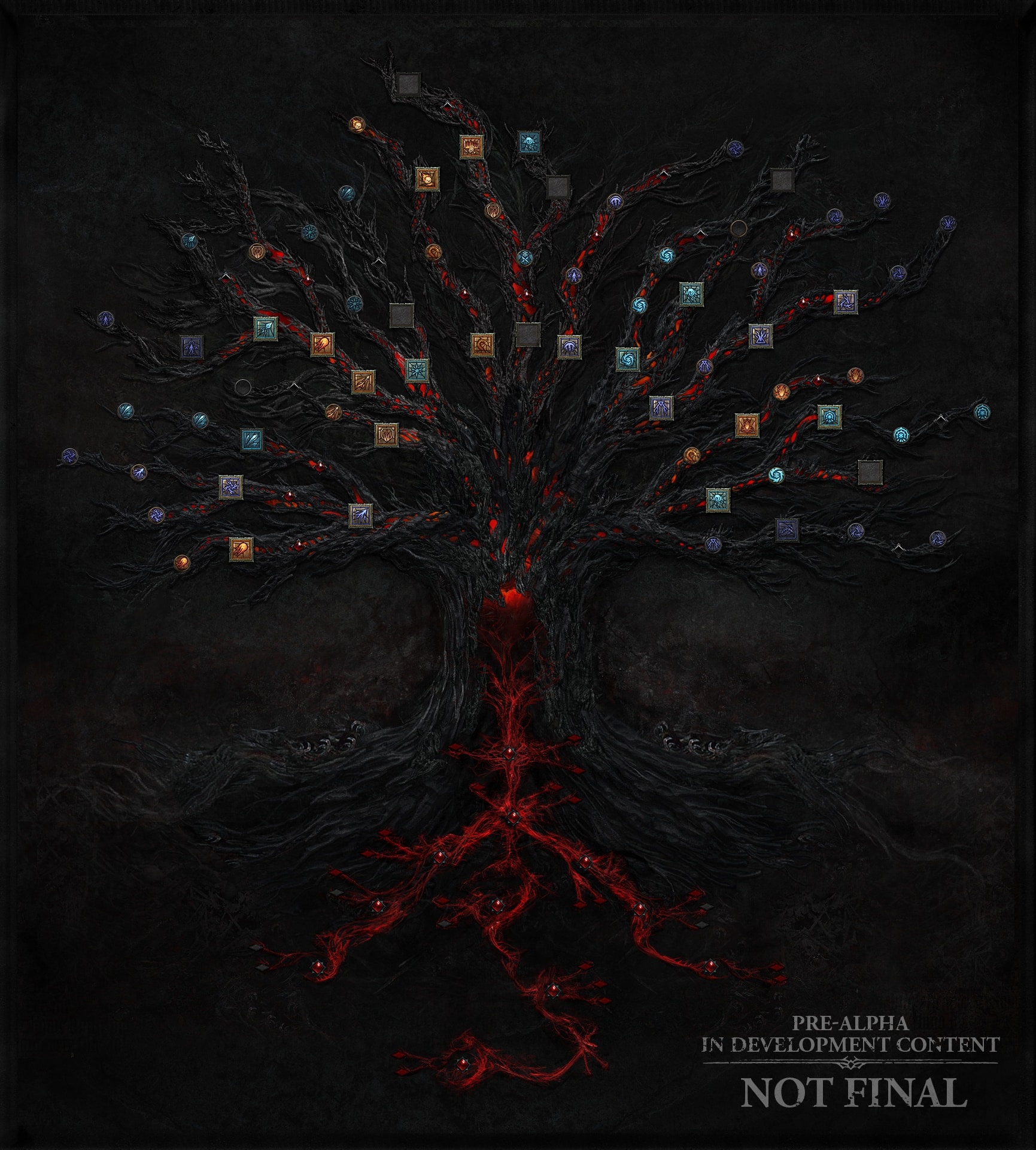 (L''arbre de compétences de Diablo 4 ressemble aussi effectivement à un très vieux chêne.)