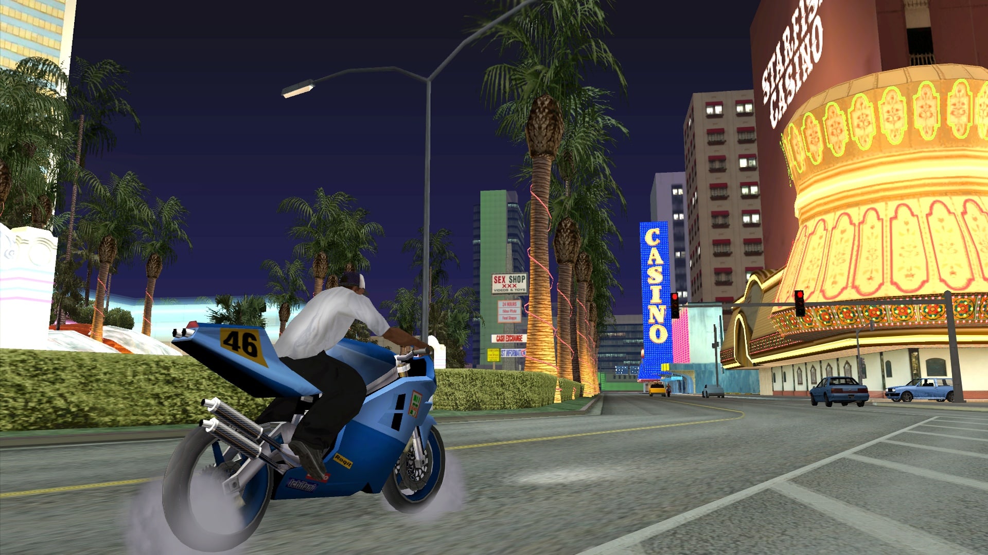 (Las Venturas desempenhou um papel central na história de San Andreas, mas no GTA 5 a versão Rockstars da verdadeira Las Vegas não pode ser encontrada)