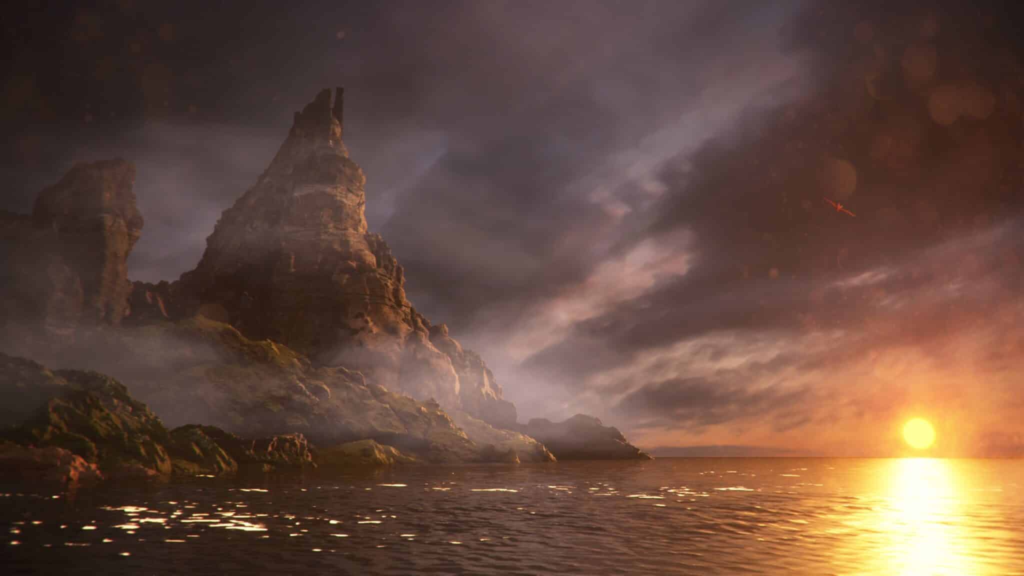 (Amicia''s only clue to Hugo''s dream island are the two striking mountain peaks he describes to her in detail)