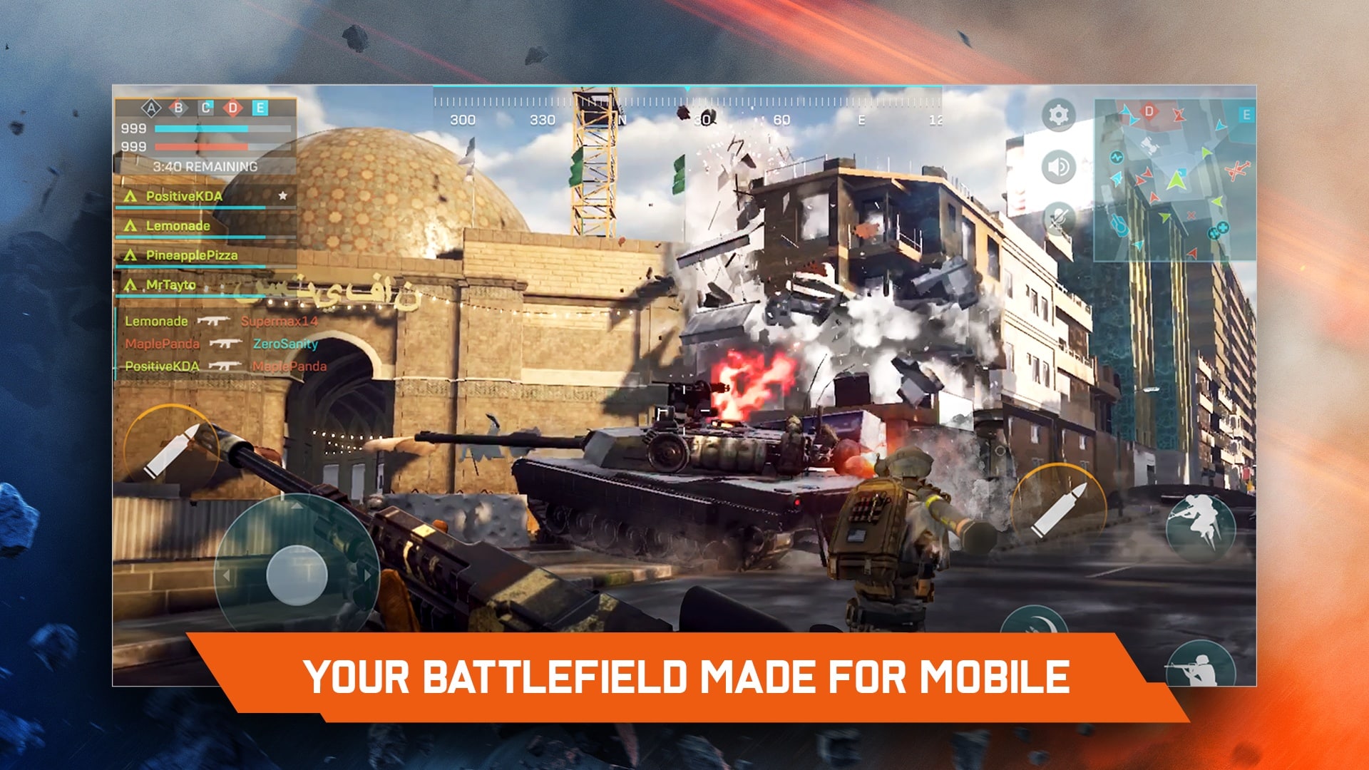 (Na malých obrazovkách chytrých telefonů vypadá grafika Battlefield Mobile rozhodně solidně.)