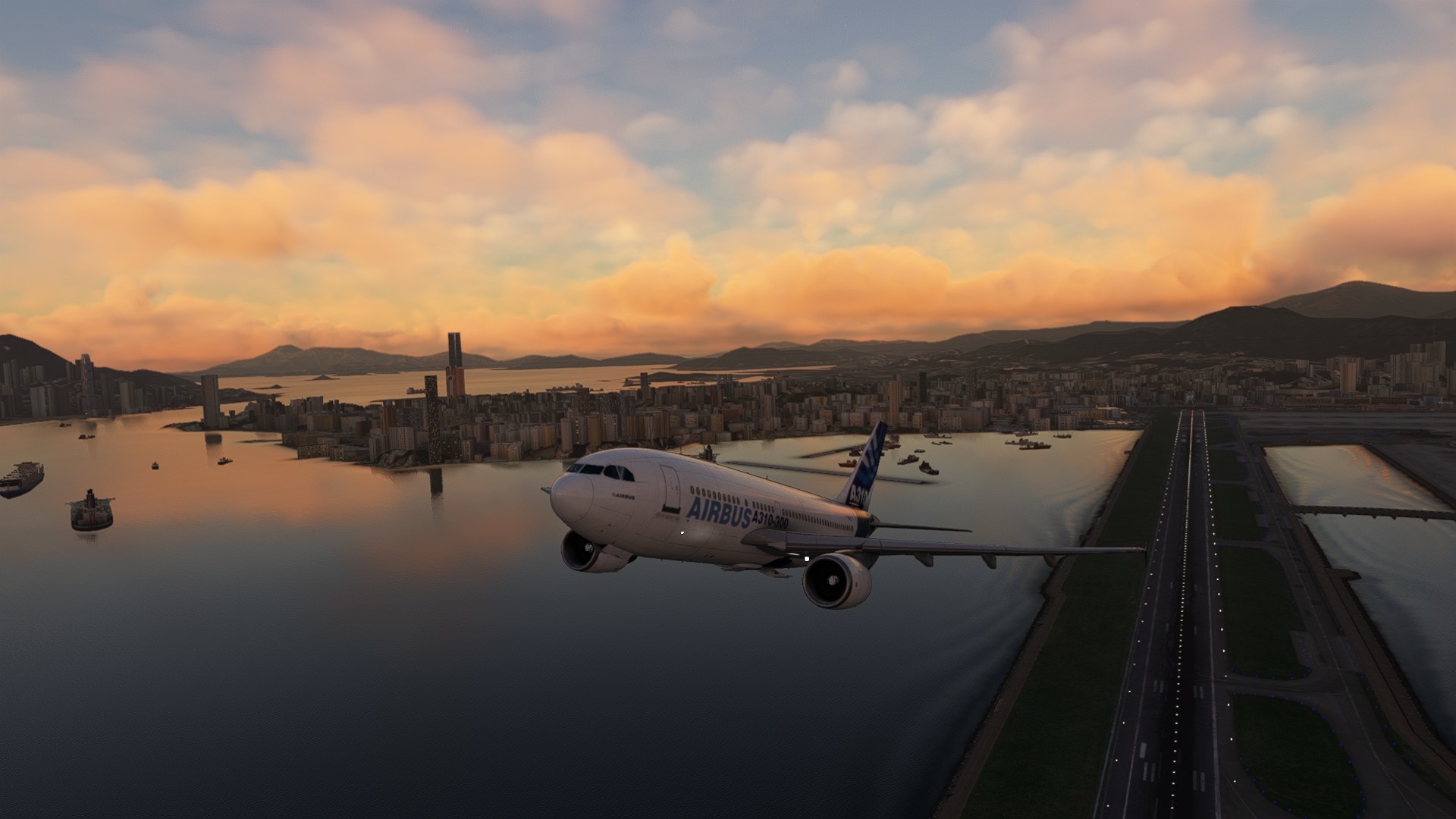 (The A310 was also a frequent guest in the real world at Hong Kong's old Kai Tak International Airport. It's great that the 40th Anniversary Update brings both classics together.)