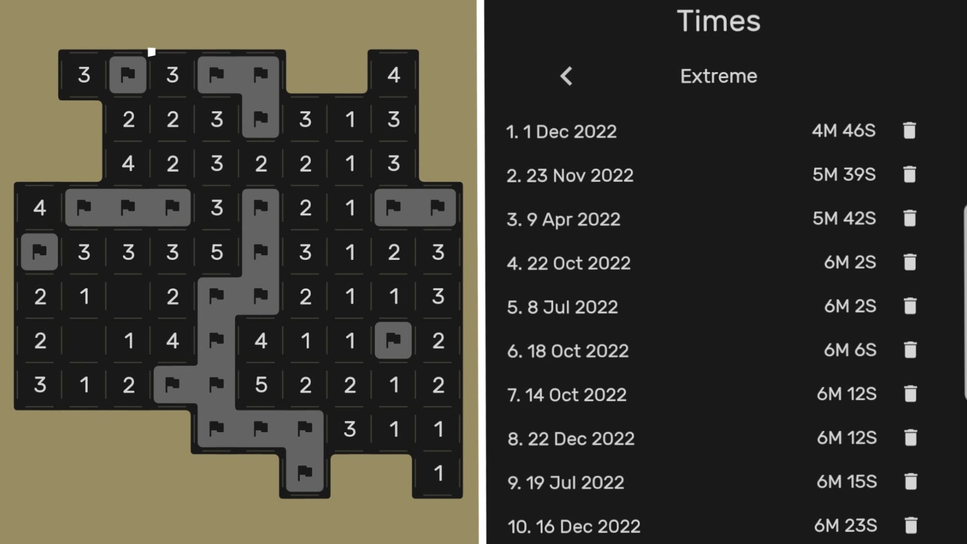 (Minesweeper a game for the ages. At least for me. Whoever cracks my high score, by the way, has earned my unconditional respect.)