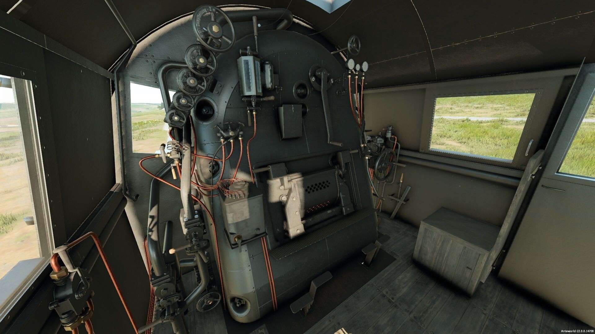 (Este botija de vapor (cockpit) parece muito bom como funciona realisticamente ainda não foi visto. As criações dos próprios jogadores podem ser partilhadas através da Oficina de Vapor. Uma vez que as ferramentas de desenvolvimento no reboque parecem bastante complexas, parece que com elas são possíveis veículos realistas)
