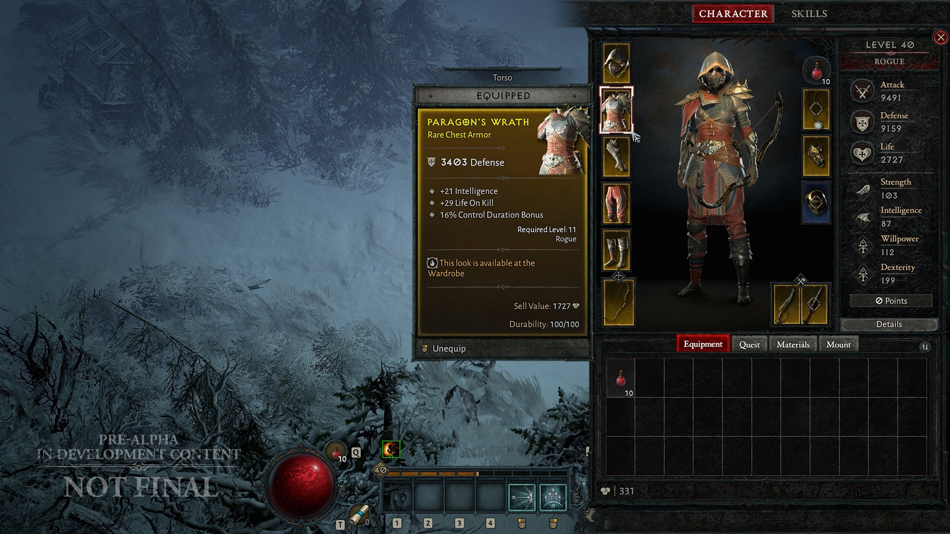 (In Diablo 4, the inventory slots are exactly the same as in the predecessor.)