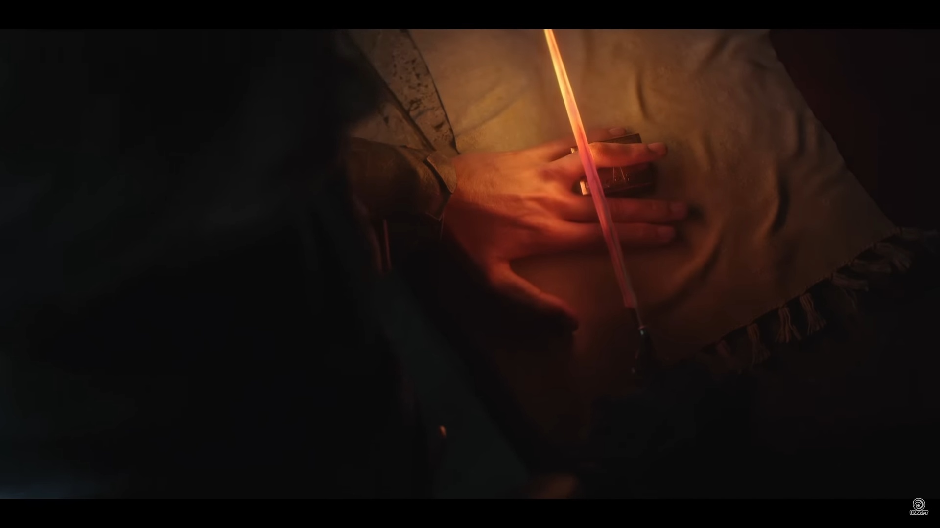 (In the trailer for Mirage we see Basim's initiation rite. The painful loss of the finger sets potentially devastating events in motion.)