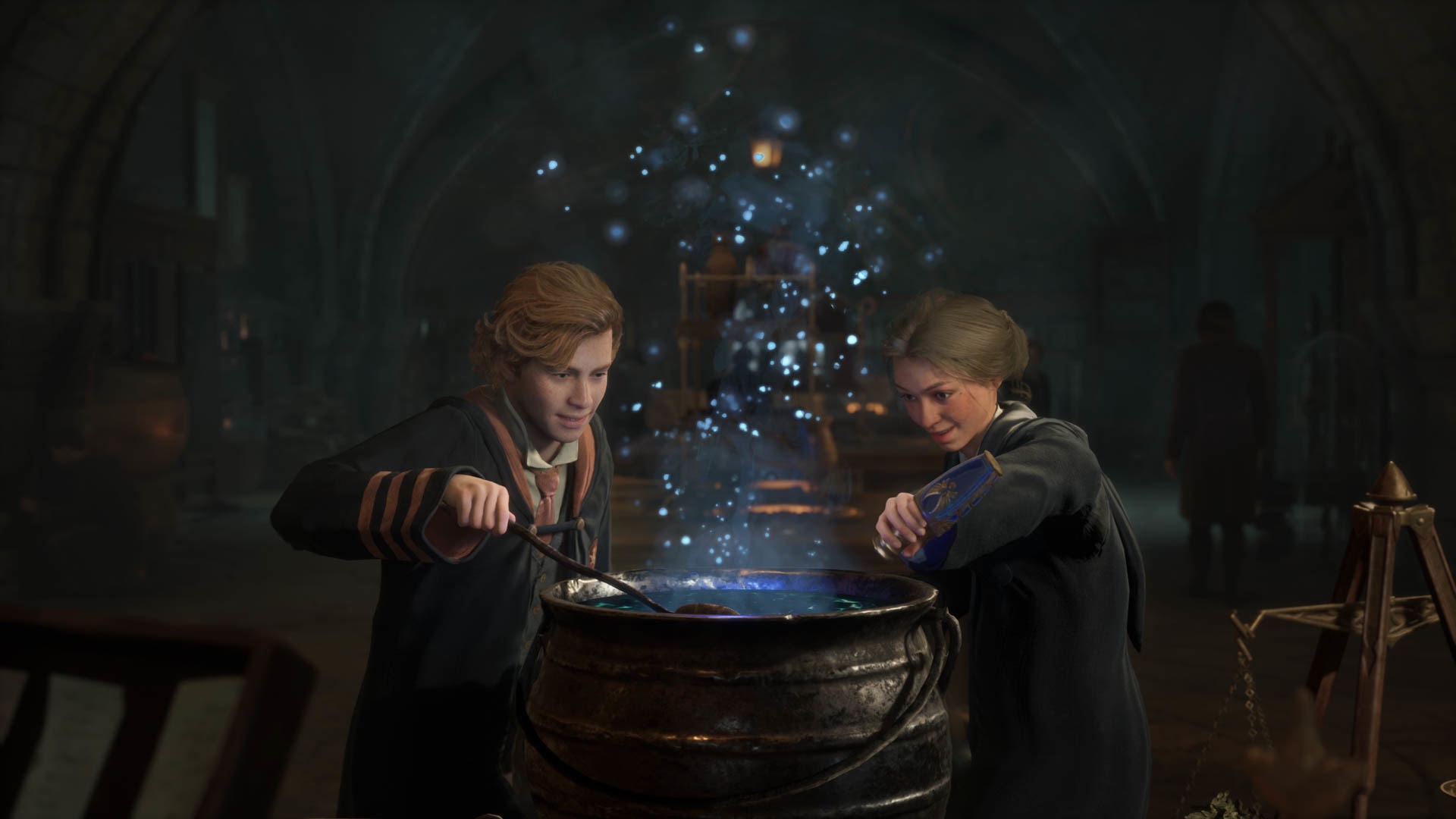 (Potion brewing is one of the many school subjects at Hogwarts.)
