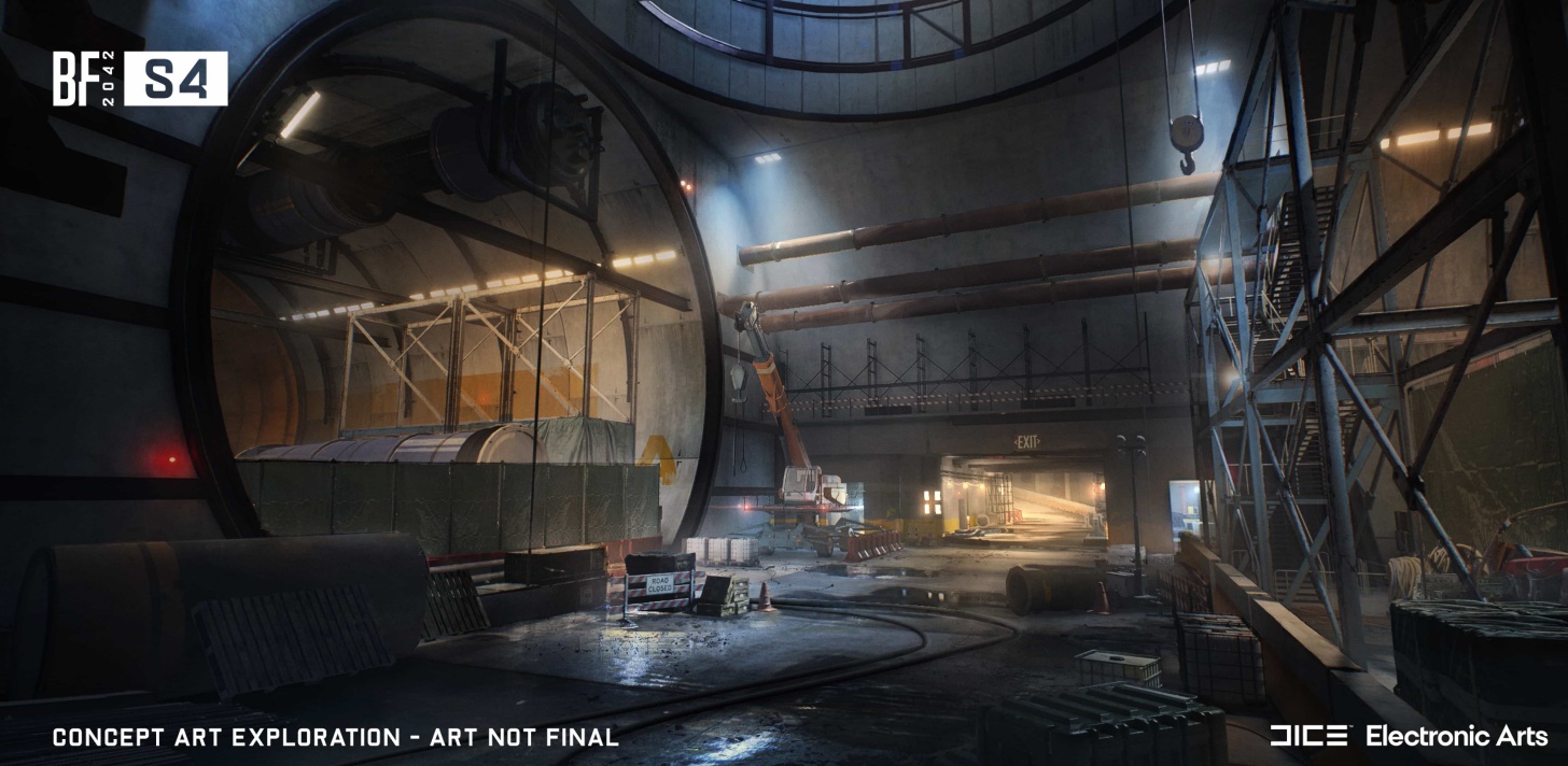 (I guess the new map takes us to some kind of construction site with huge tunnels.)