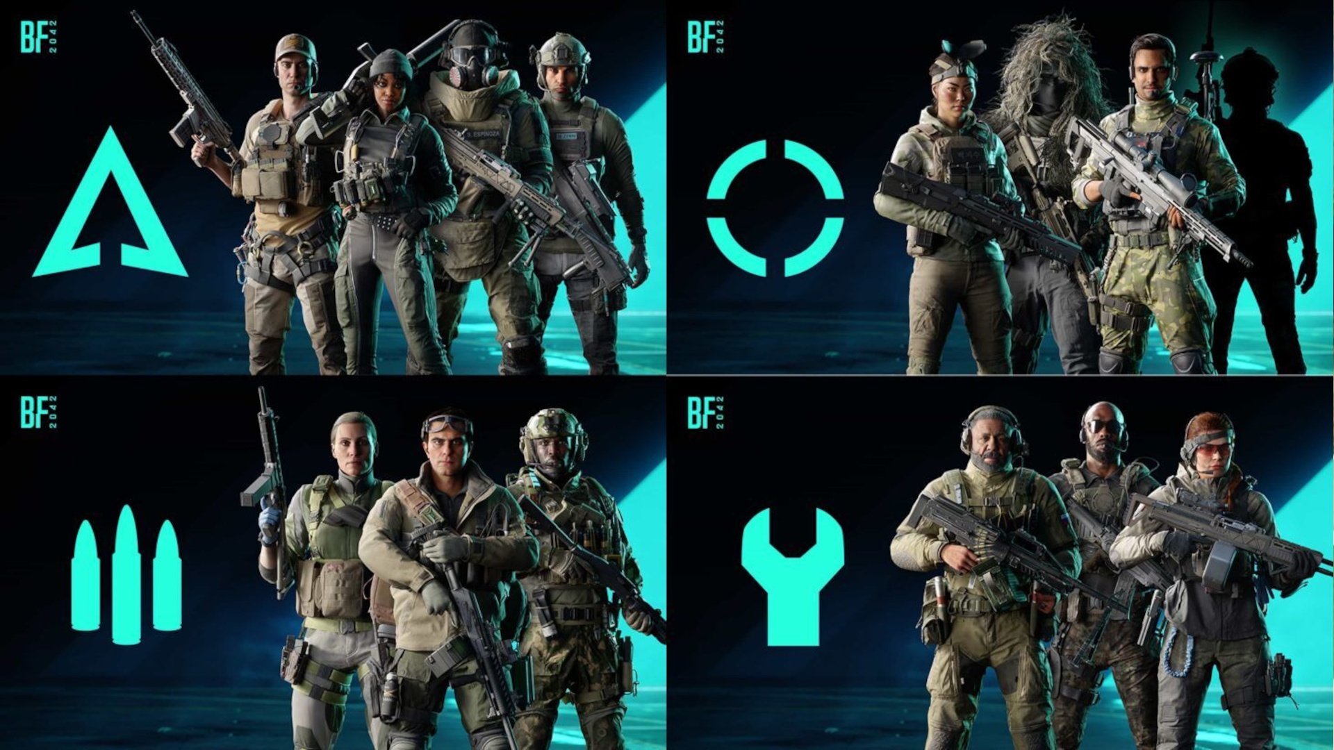 (The Specialists released so far will be split as evenly as possible across the classes. A new Recon Specialist will be added with Season Four.)