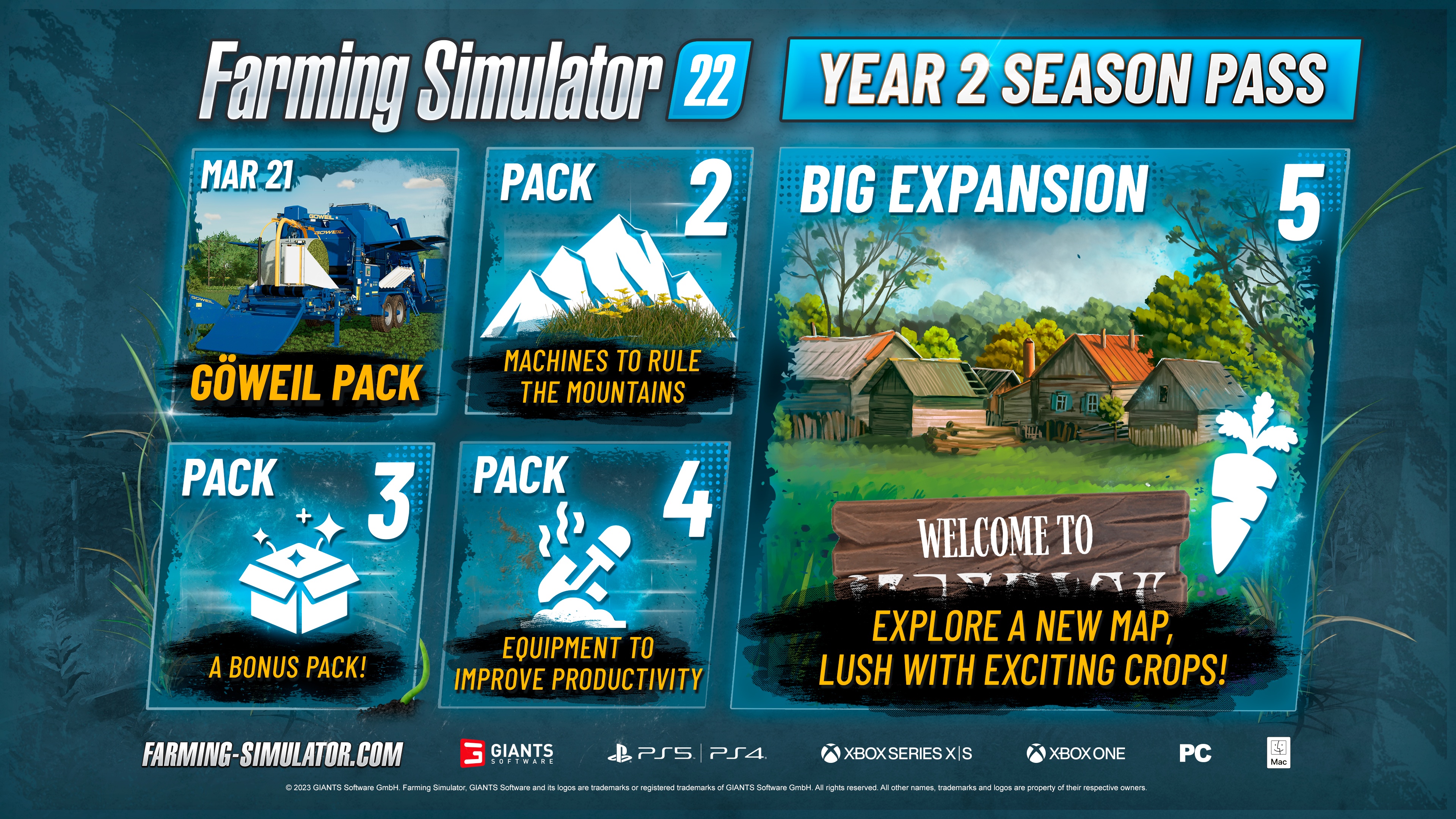 (More small DLCs and a big expansion will be released in 2023.)