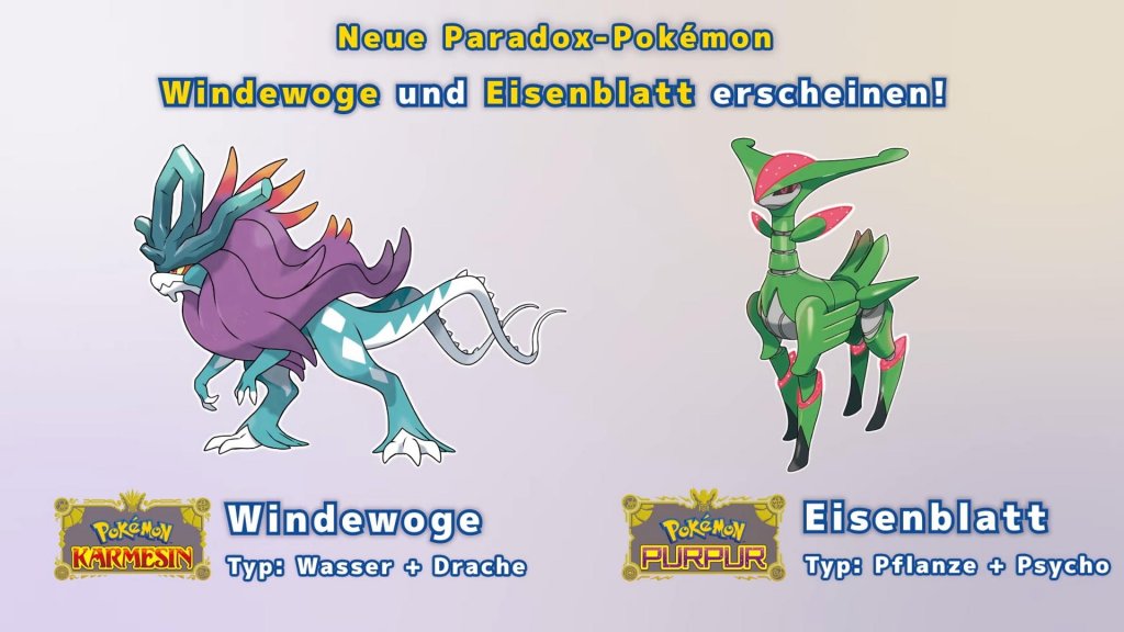 (Het is nog niet bekend welke types de twee nieuwe Pokémon zijn.)