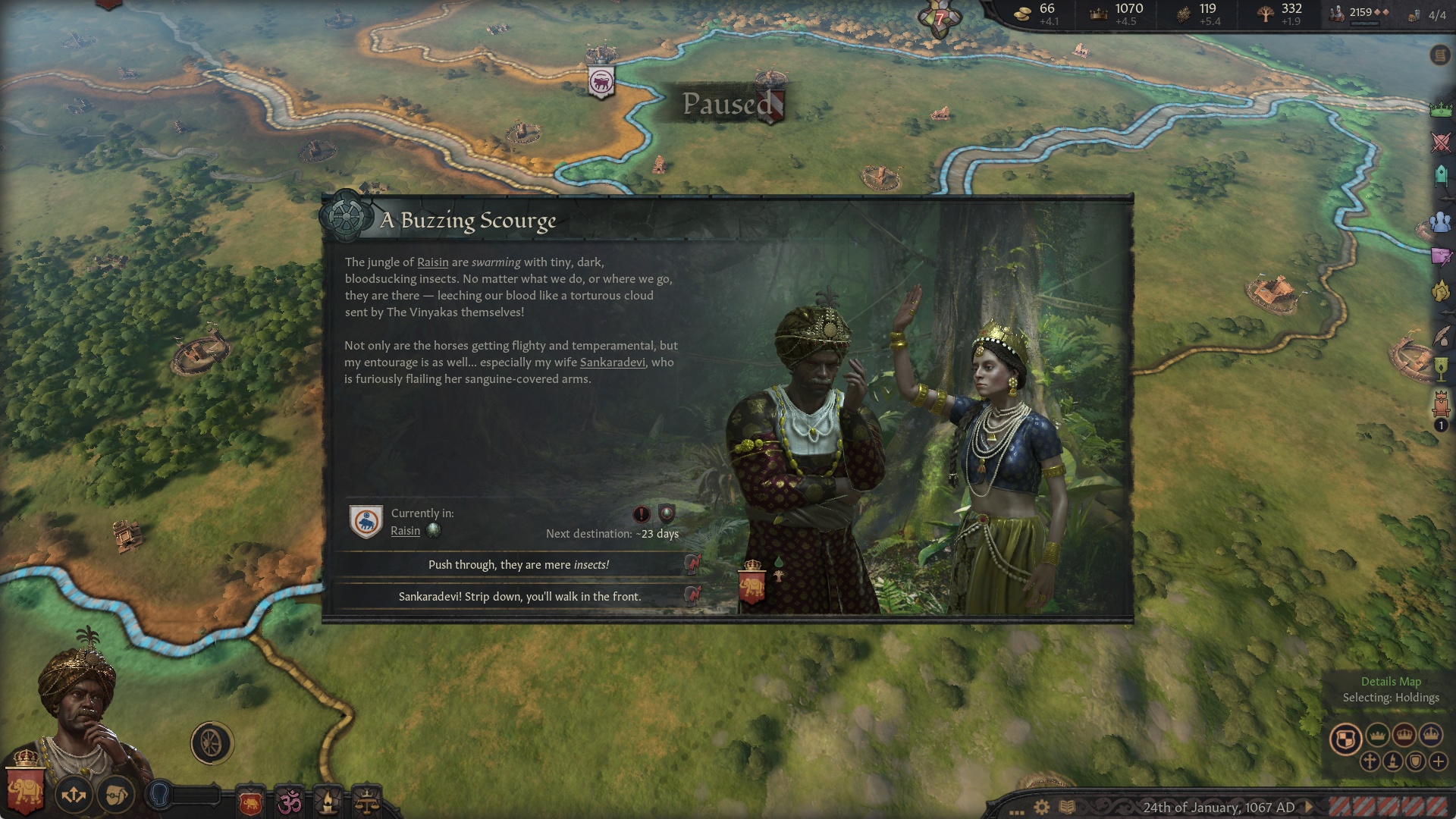 (Soprattutto gli eventi divertenti distinguono Crusader Kings 3 dal genere standard.)