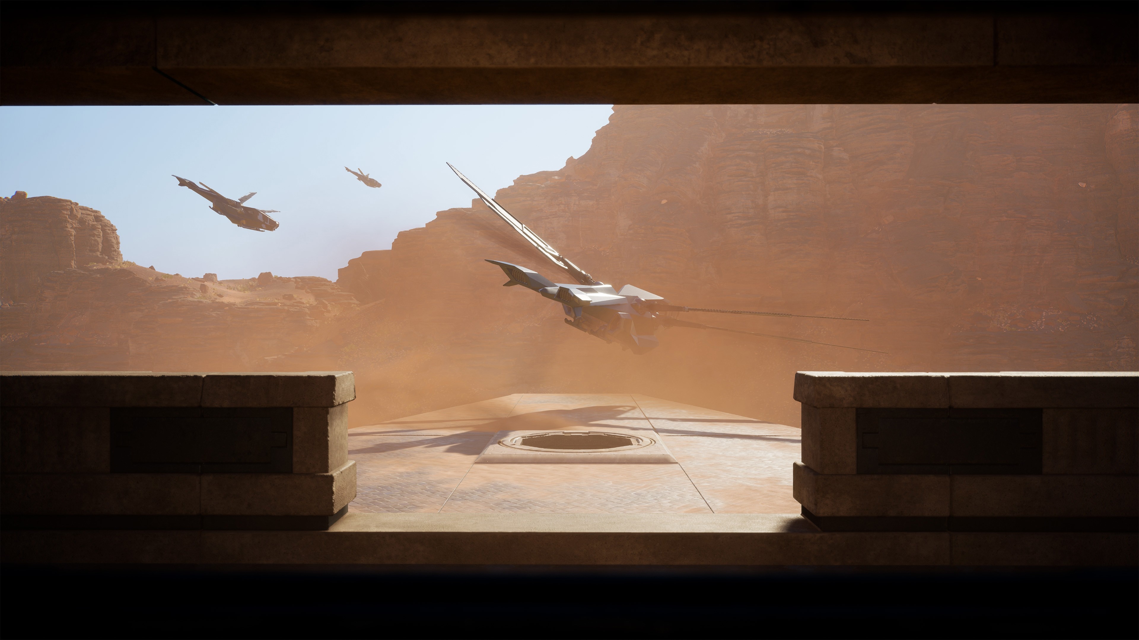 (Flying works, riding doesn''t: The new Dune game does not have all features at release.)