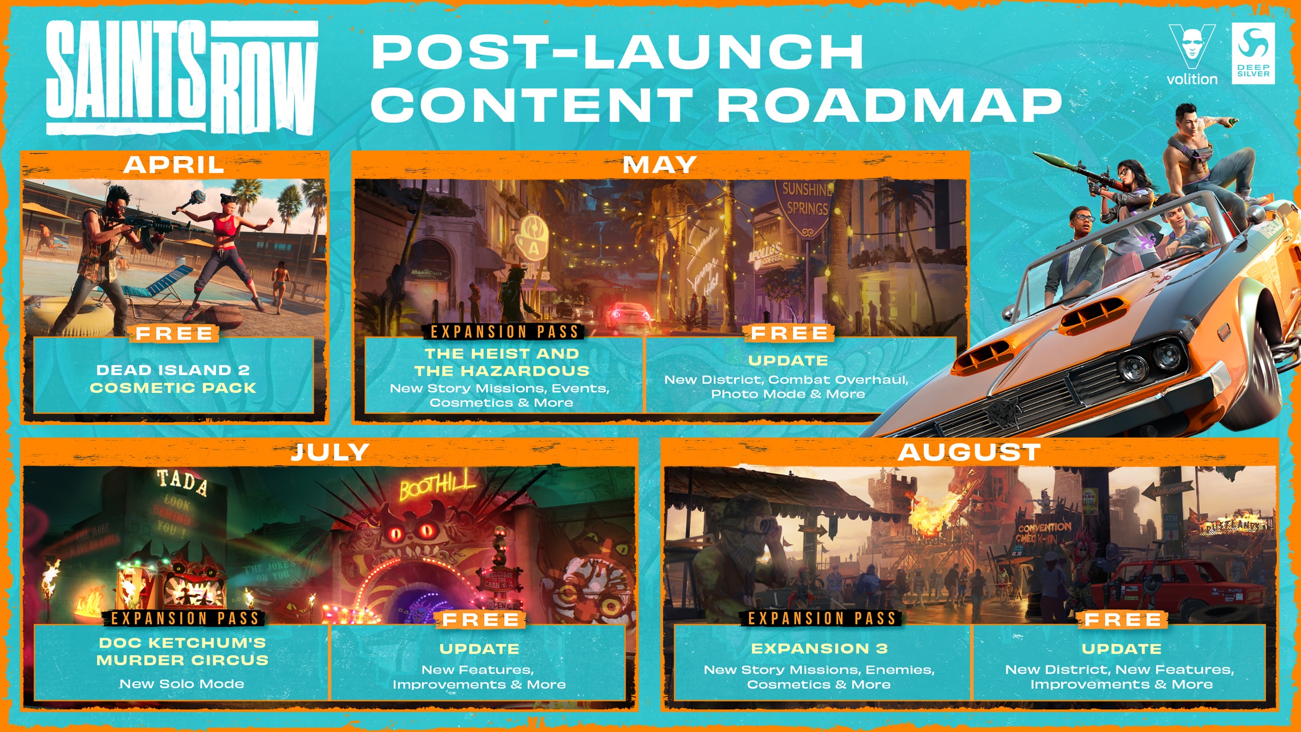 (Ecco come appare la roadmap 2023 di Saints Row)