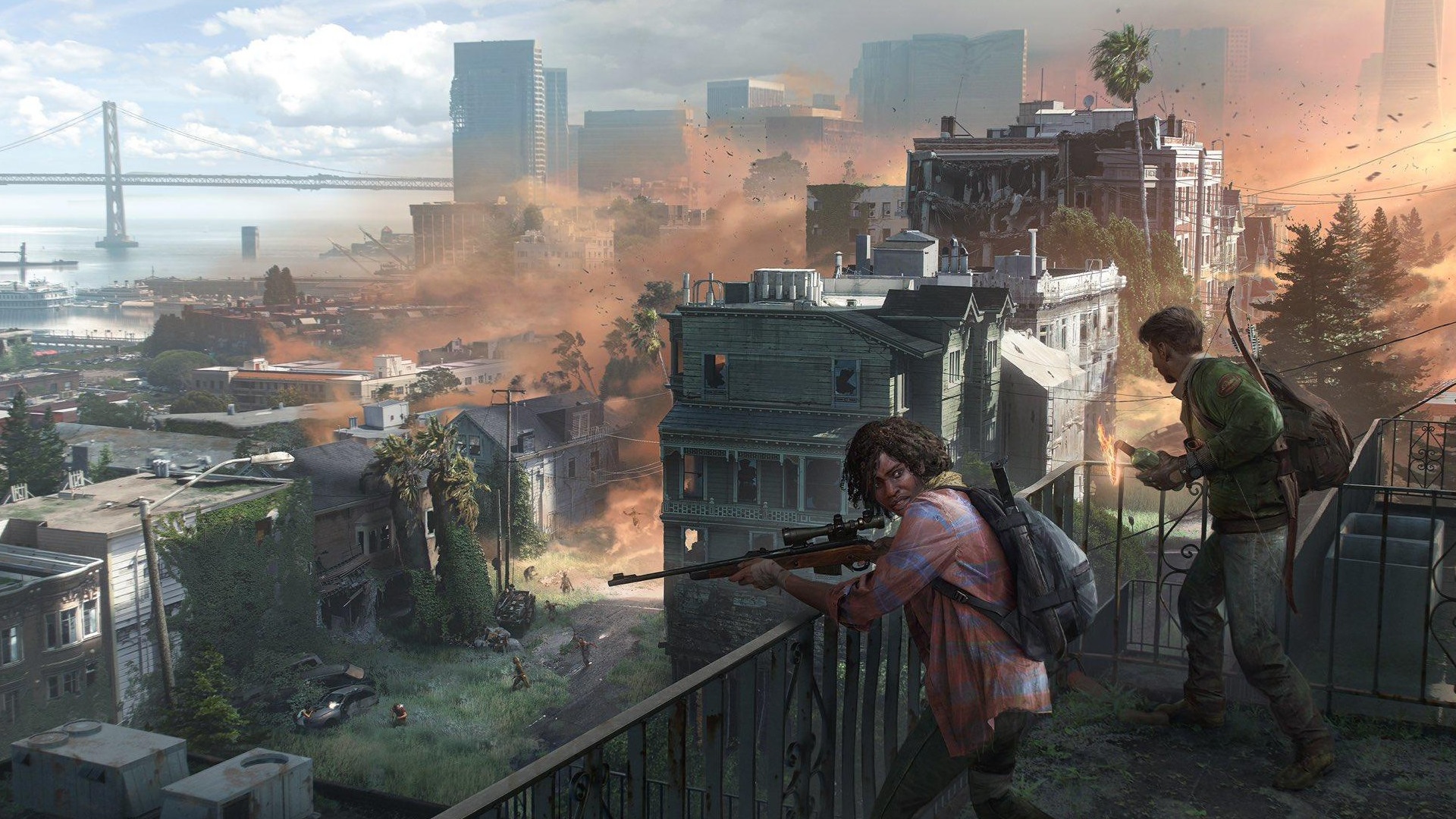 (Aparte de unas cuantas ilustraciones conceptuales, no hay casi nada que ver sobre la jugabilidad multijugador de The Last of Us).