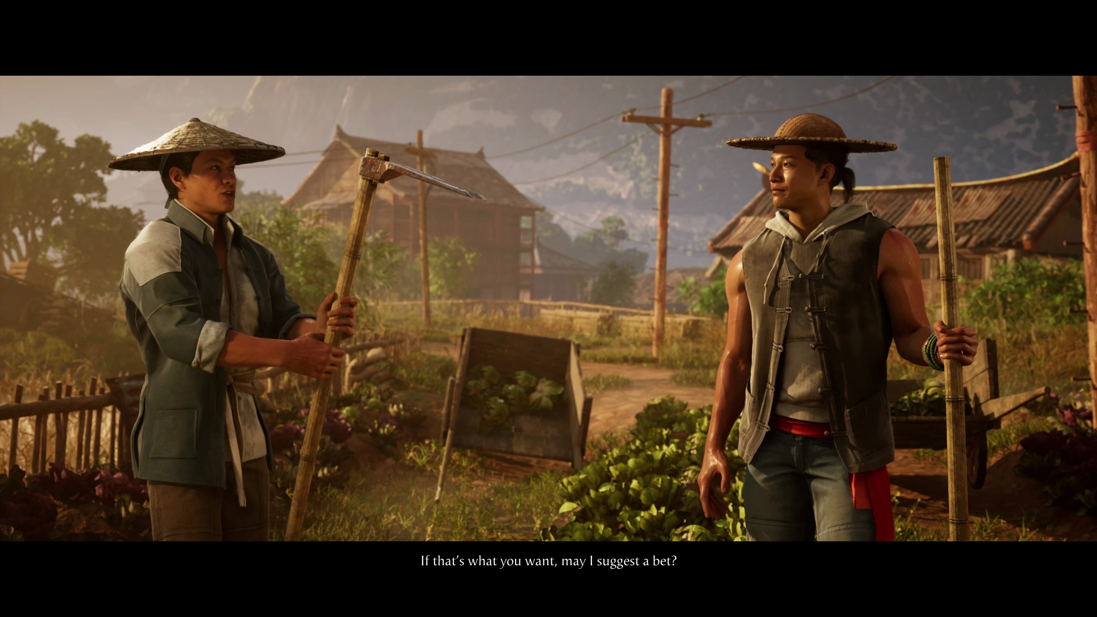 (The campaign retells the familiar Mortal Kombat story again Raiden and Kung Lao start here as simple farmers.)