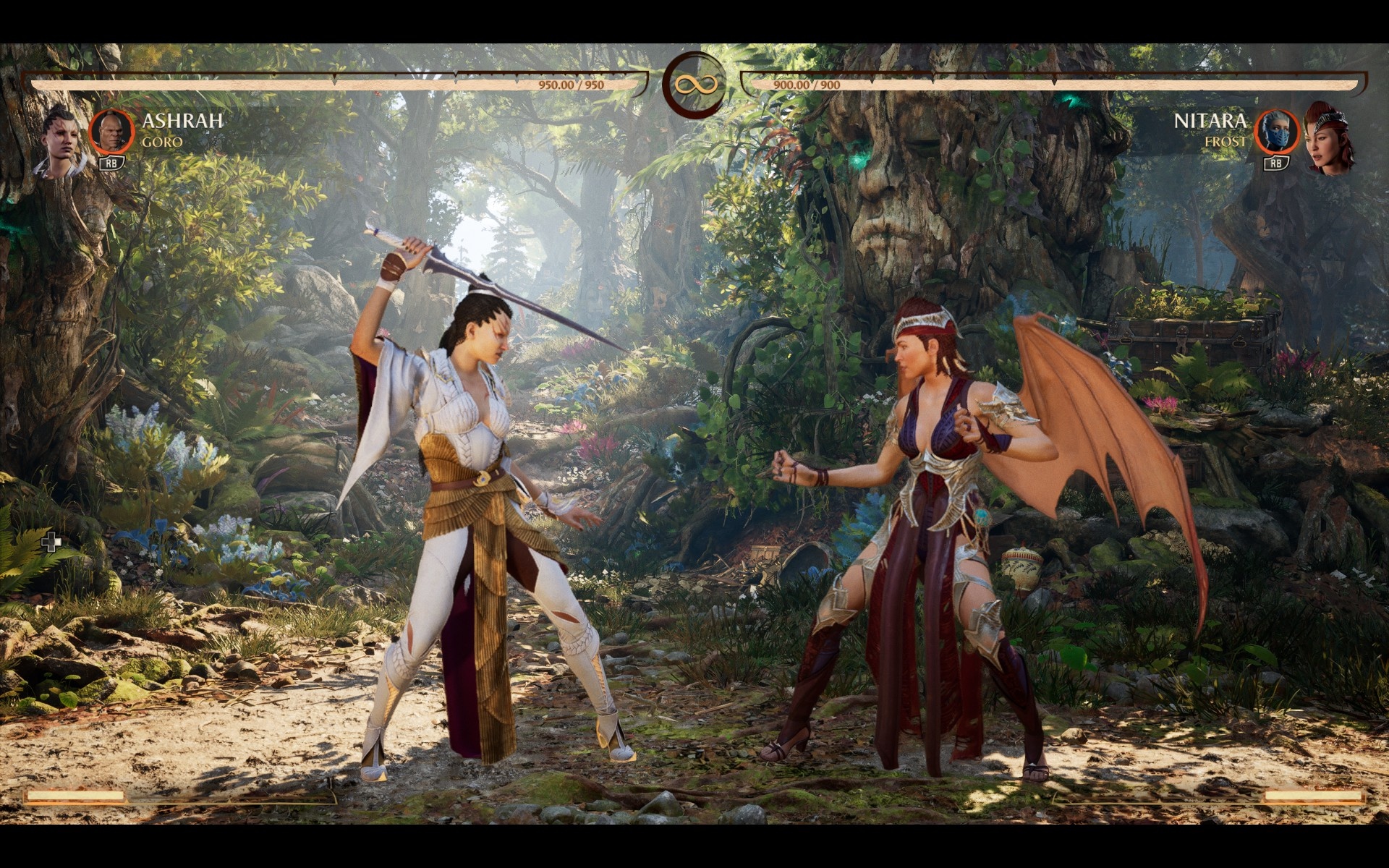 (Living Forests: Some stages are unusually bright and colorful for the series. Mortal Kombat 1 just looks good.)