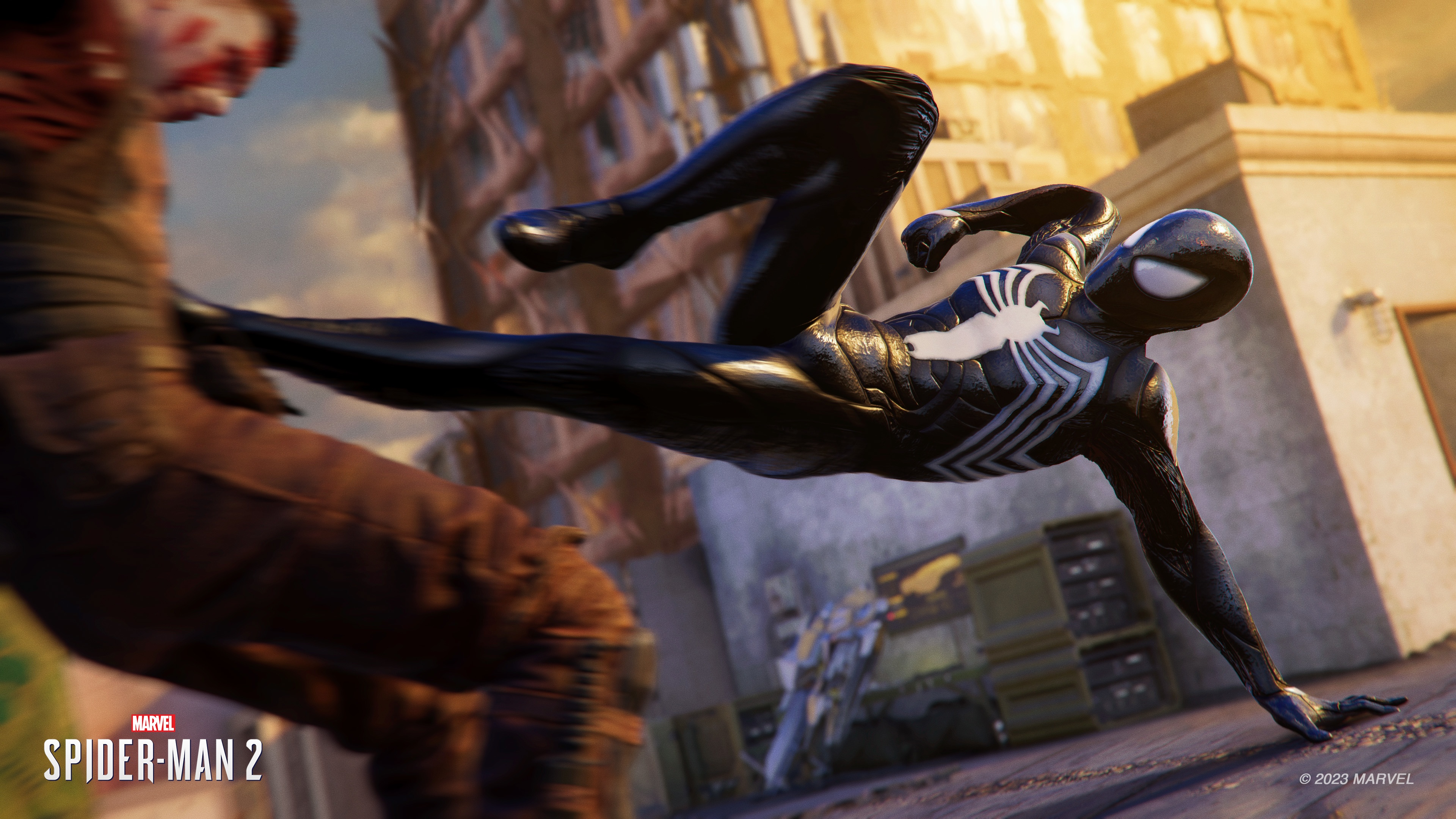 (Via de skill tree ontgrendelen Spidermannen nieuwe aanvallen, zoals deze schoppenreeks.)