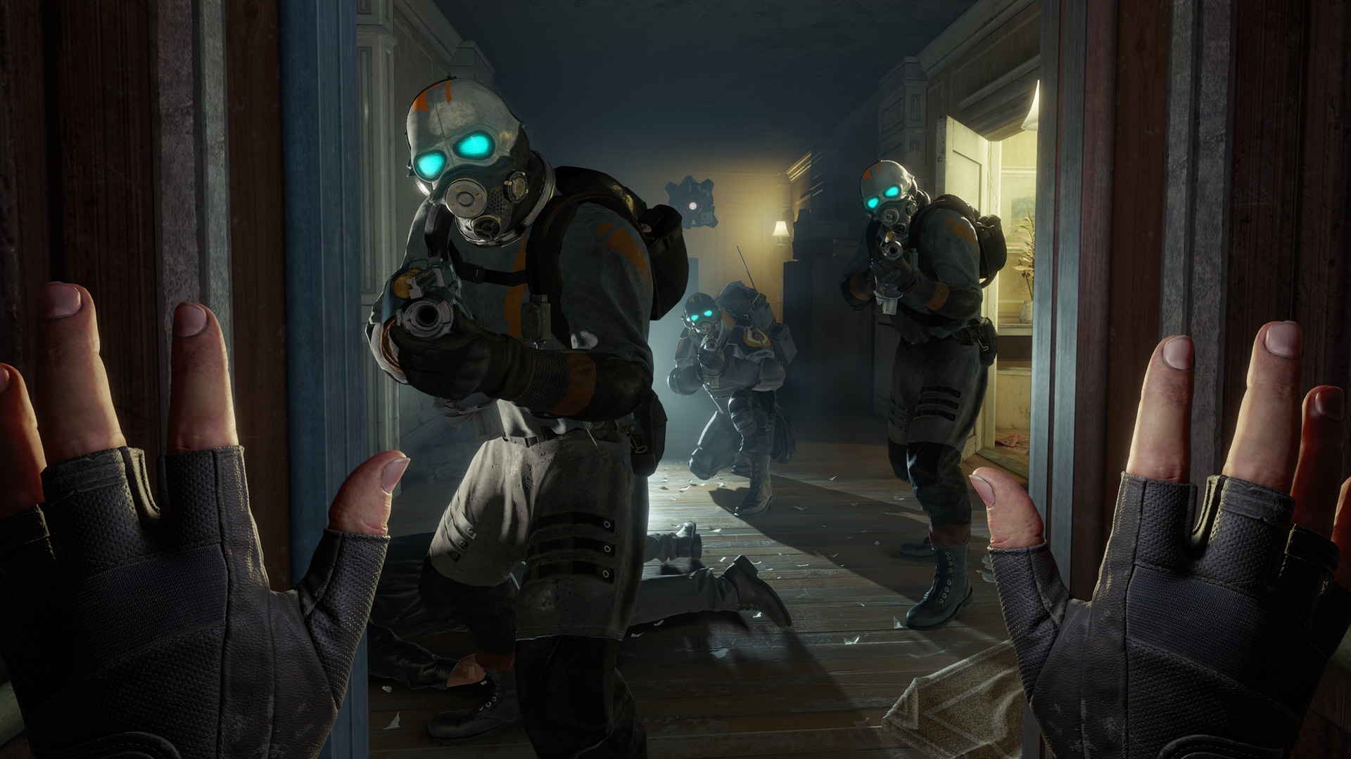 (Metro Cops gaan ook tekeer in de VR-game Half Life: Alyx.)