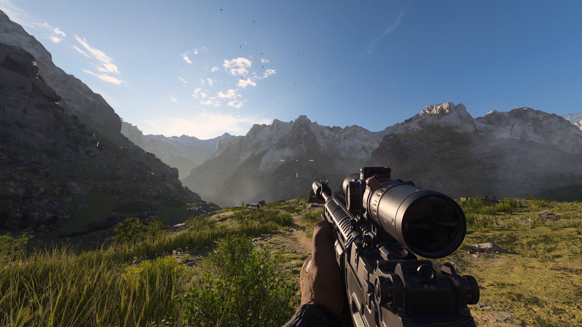(MW3 certainly has some spectacular sights, like this mountain range in Urzikstan. Captain Price is on the prowl here.)
