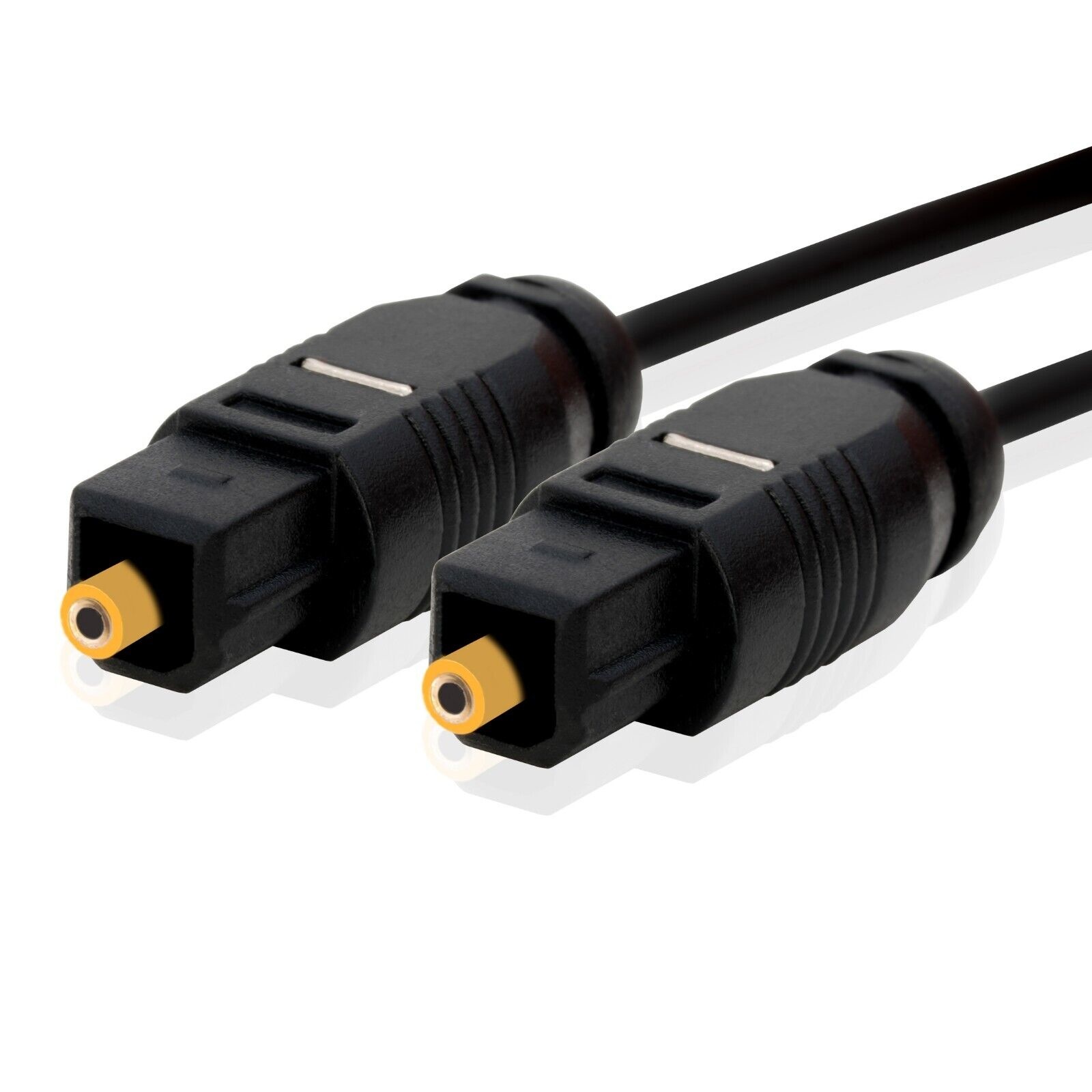 (Cables de audio ópticos (TOSLINK). Ya no se pueden conectar a la PS5. Estaría bien que esto cambiara de nuevo. (Imagen: Amazon))