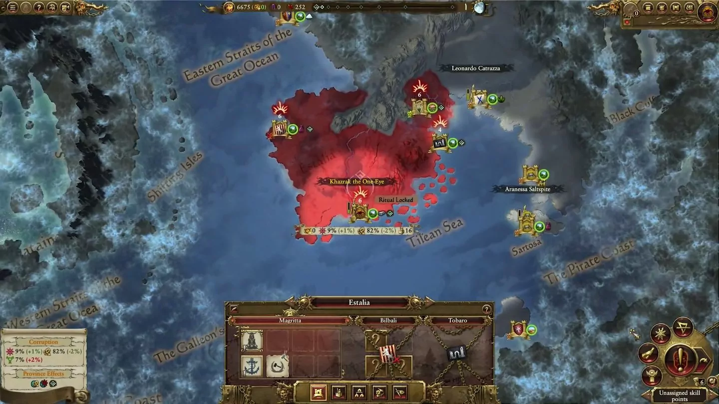 Exactly what area a Bloodground covers, we see when we zoom out of the map. The answer: a big one.