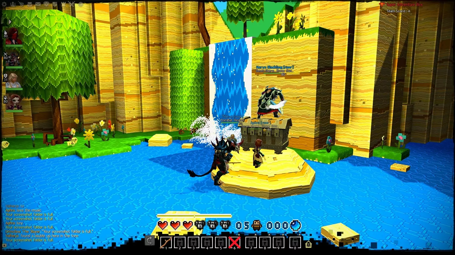 Er zijn ontelbare optionele spring passages in het spel. De Super Adventure Box is speciaal gewijd aan deze 8-bit stijl activiteit.