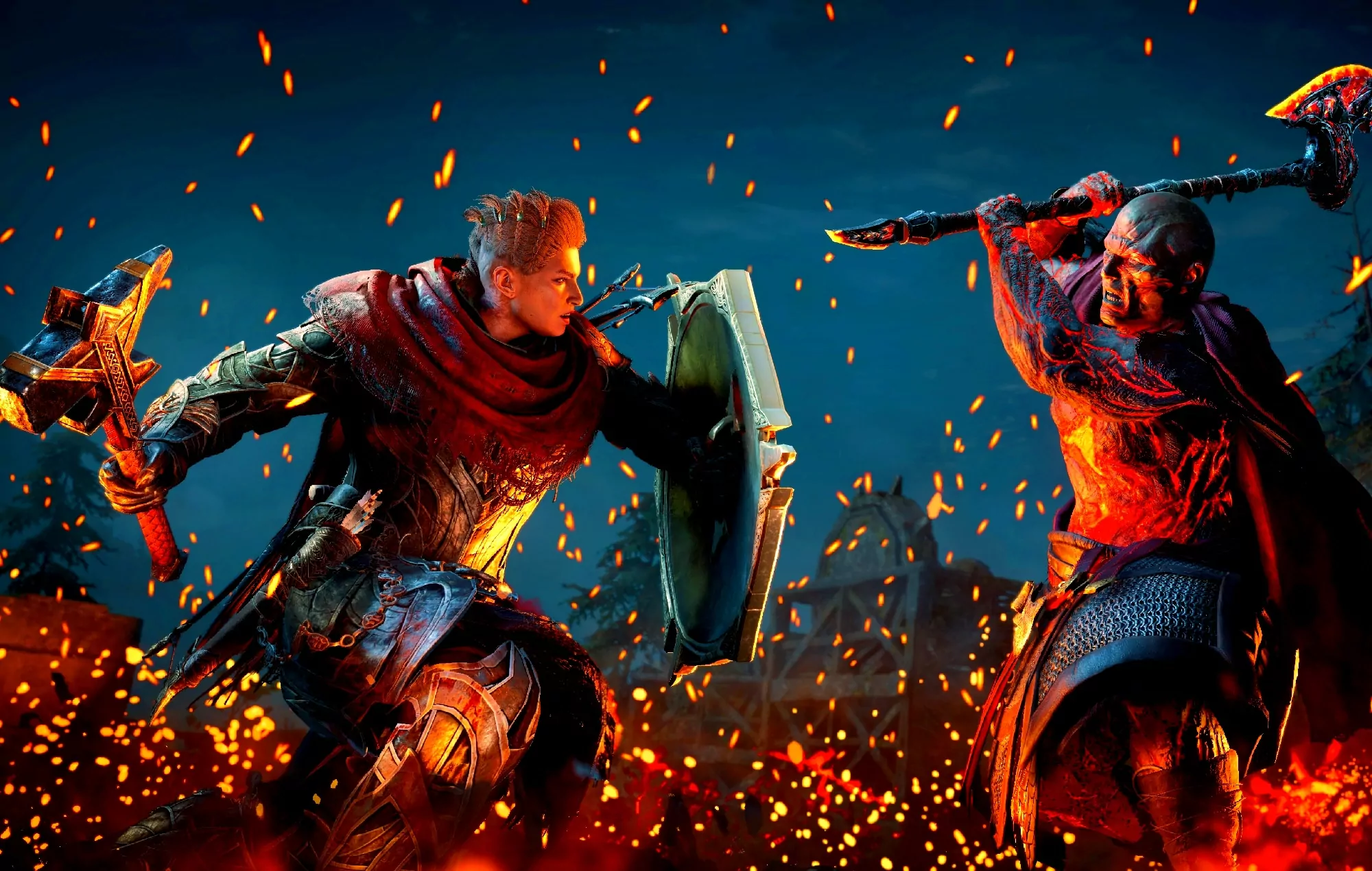 Firearms and glowing skin: The Muspelheim warriors heat you up quite a bit.