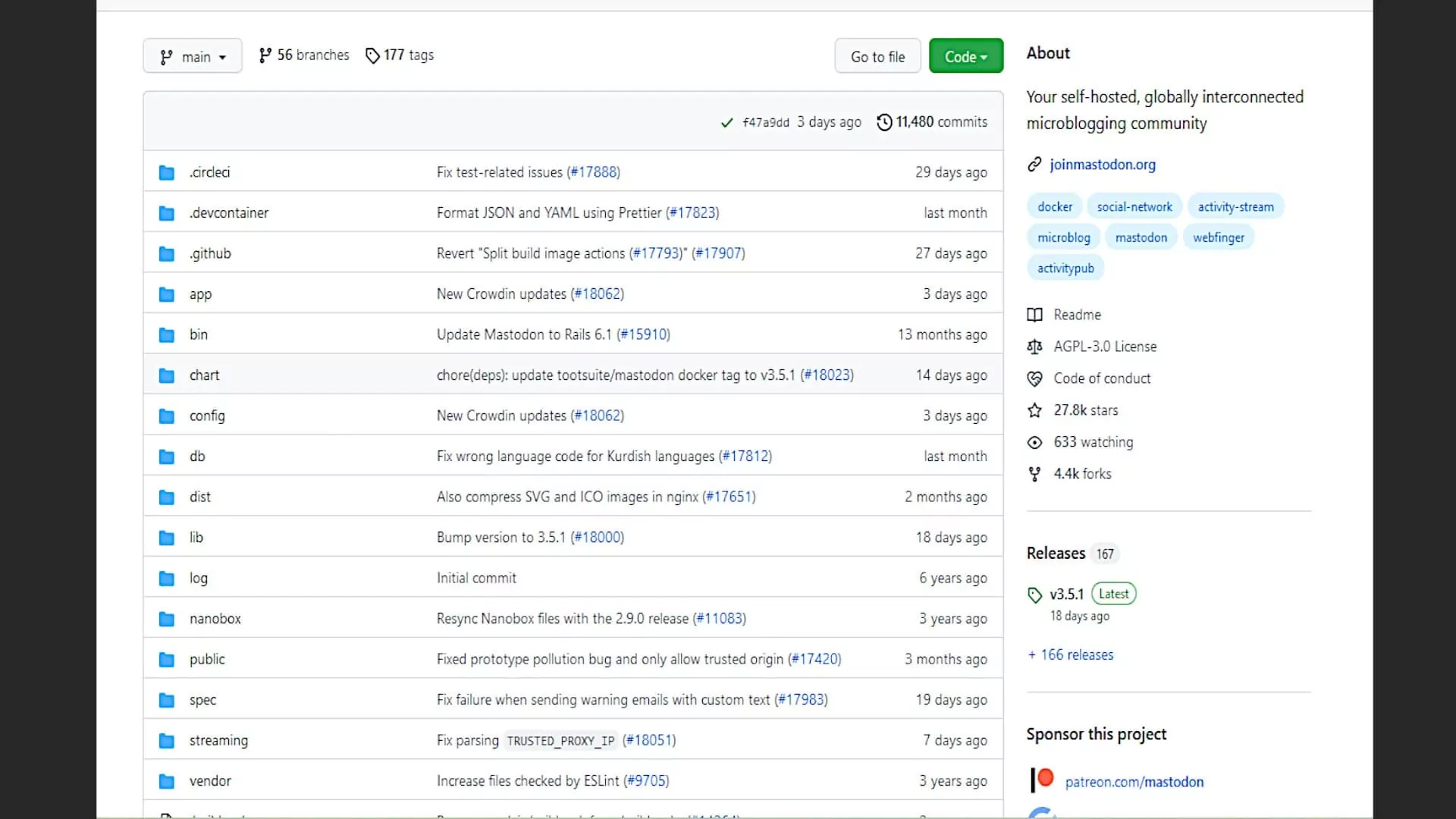 (Grâce au concept open source, les failles de sécurité potentielles sont rapidement identifiées et corrigées. (Source de l'image : blog officiel Mastodon)