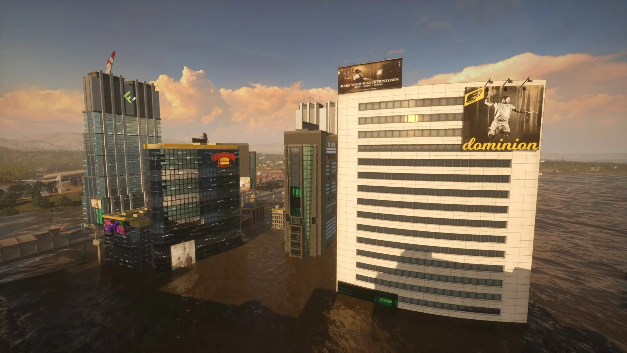 (Deston is groot en heeft ook enkele wolkenkrabbers gelukkig heb je nu permanent een parachute bij je om niet steeds dood te vallen)