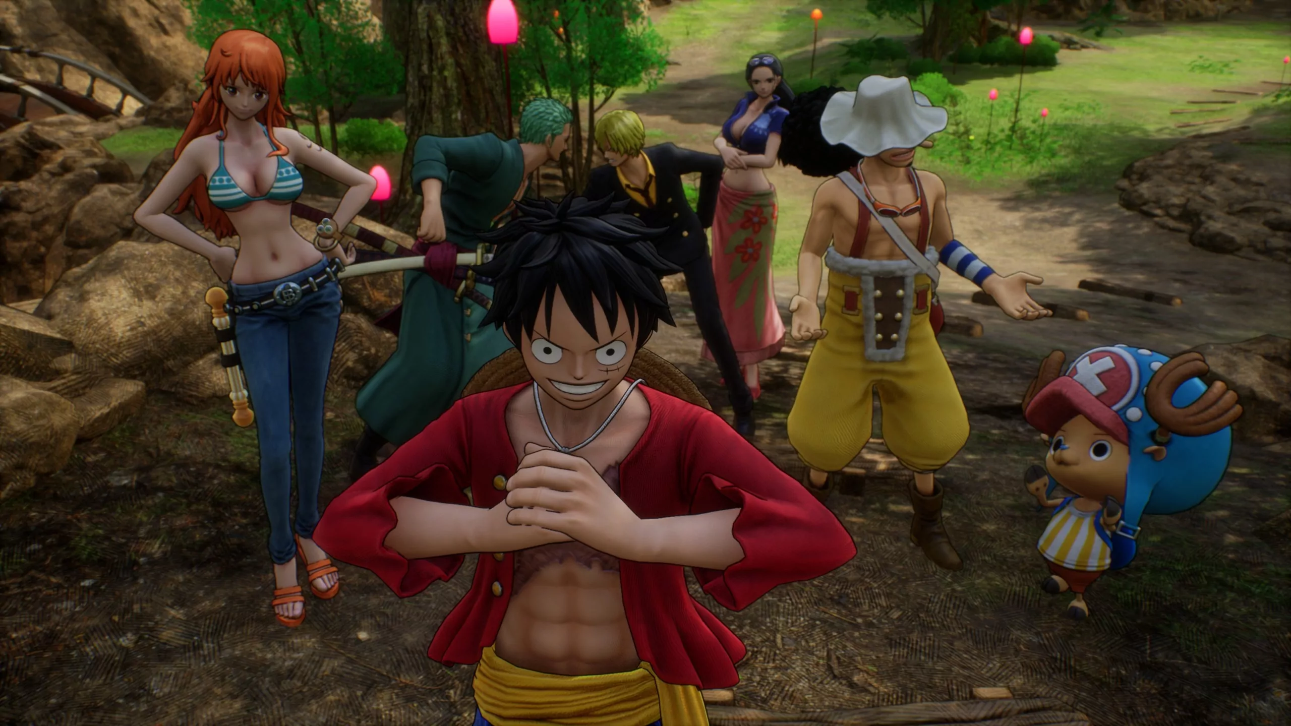 (One Piece Odyssey captures the characters of the anime brilliantly.)