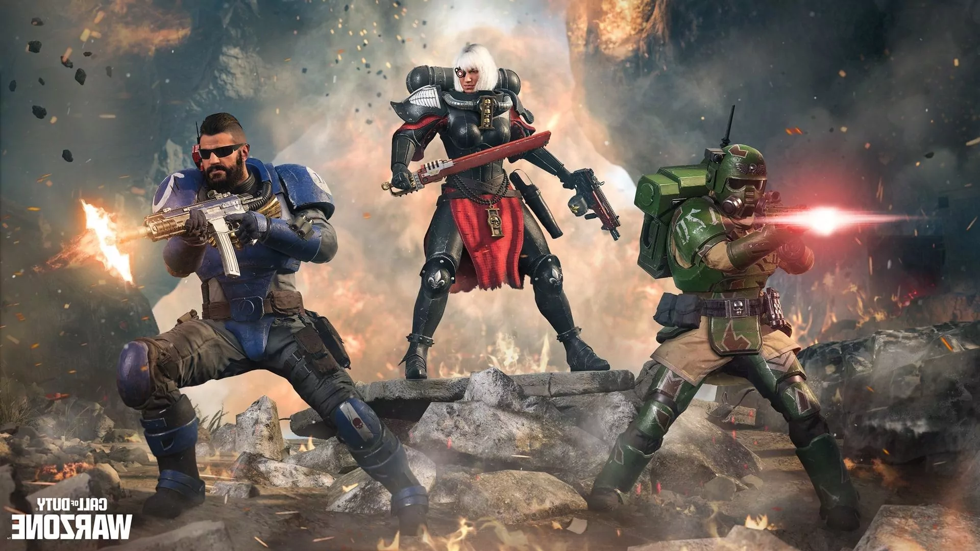 (Trois des nouveaux skins Warhammer.)